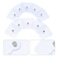 thumbnail image 1 of SOPOTUTU 12 Pcs Crochets Auto-Adhésifs Transparents pour Usage Domestique Résistants Résistants Cintres Muraux Transparents PVC, 1 of 7