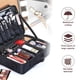 thumbnail image 3 of Bolsa de maquillaje de viaje grande, estuche de maquillaje profesional con espejo, bolsa organizadora de cosméticos impermeable con divisor ajustable, 3 of 7