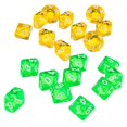 thumbnail image 3 of 20 Pcs D10 dés Polyédriques pour Donjons et Dragons Jaune+vert, 3 of 5