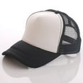 thumbnail image 6 of Ruanlalo Unisex Attractive Baseball Cap Trucker Mesh Blank Visor Adjustable Sun Hat Gray & White, 6 of 6