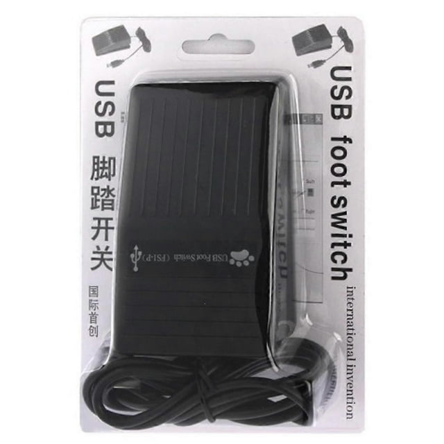 USB Foot Pedal Switch Video Game PC Hands Free Footswitch One for Key Control Sw