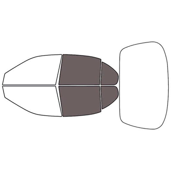 Rvinyl Window Tint Kit Compatible with Nissan Maxima 1995-1999 - Back Precut Kit - 35%