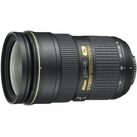 Nikon AF-S Nikkor 24-70mm f/2.8G ED Autofocus Lens (Black)