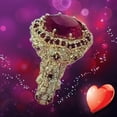 thumbnail image 3 of SPRING PARK Women Rhinestone Inlay Ring Tone Jewelry Gift Engagement Wedding Ring, 3 of 5