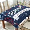 thumbnail image 4 of Coolnut Independence Day Rectangle Tablecloth Spill-Proof Polyester Table Cloth Table Cover for Kitchen Dining Picnic Holiday Party Decoration,54"x54", 4 of 7