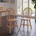 thumbnail image 2 of Silla Winsome Windsor de 2 piezas de madera maciza con acabado natural, 2 of 9