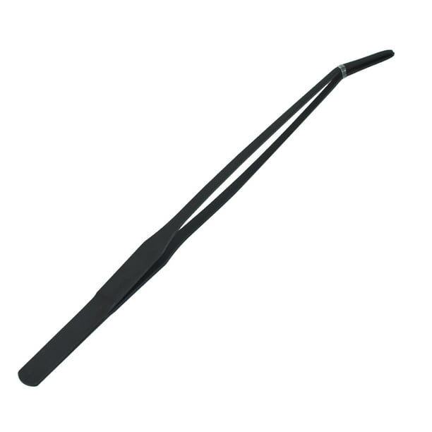 Pinzas de acero inoxidable para acuarios - Punta curva, agarre estriado, para paisajismo acuático(25cm)