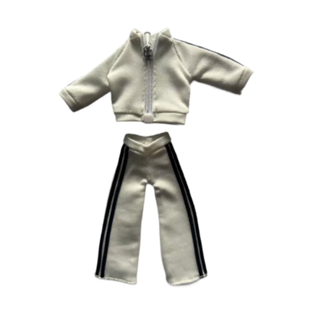 koolsoo 1/12 Figure Clothes Collectible DIY Universal Soft Durability Figure Outfits white