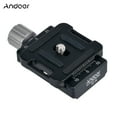 thumbnail image 1 of Andoer DC-34 Quick Release Plate Clamp Adapter with One Quick Release Plate 1/4" Screw for Arca-Swiss AS Standard QR Tripod Head, 1 of 7