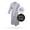 DOVE GREY, variant on Microfiber Plush Robe with Minx Lining | Style: MPR3000