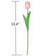 thumbnail image 4 of Shine-Co Lighting Tulipanes Artificiales De Poliuretano, 10 Unidades, Ramos De Arreglo De Flores Falsas De Tacto Real Para Decoración De Boda En El Hogar, Oficina (Rosa), 4 of 6
