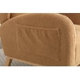 thumbnail image 3 of MAYEERTY Teddy Fabric Rocking Chair, with Packet Wood Legs, Khaki, 3 of 6