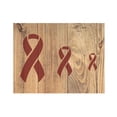 thumbnail image 2 of Breast Cancer Awareness Ribbon Stencil Template Reusable 3 Sizes 11 x 8.5 Inches for Painting on Walls, Wood, Etc. By Stencilville, 2 of 2