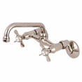 thumbnail image 2 of Kingston Brass KS113C Essex Two Handle Wall Mount Kitchen Faucet, Polished Chrome, 2 of 3