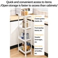 thumbnail image 5 of XiYing Multi-Layer Floor-Standing Storage Rack | Slim Bathroom Kitchen Organizer Rack | Mobile Utility Shelf for Vegetable Cosmetics & Pantry | Space-Saving Plastic Storage Tower for Tight Areas, 5 of 6