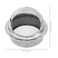 thumbnail image 4 of OULII 1Pc Round Stainless Steel Exhaust Cover Silver Protective Outdoor Range Hood Hood, 4 of 4