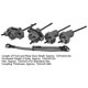 thumbnail image 3 of Front Rear Portal Axle with Steering Drive Shaft for Axial SCX10 II 90046 90047 RC Car, Titanium, 3 of 4