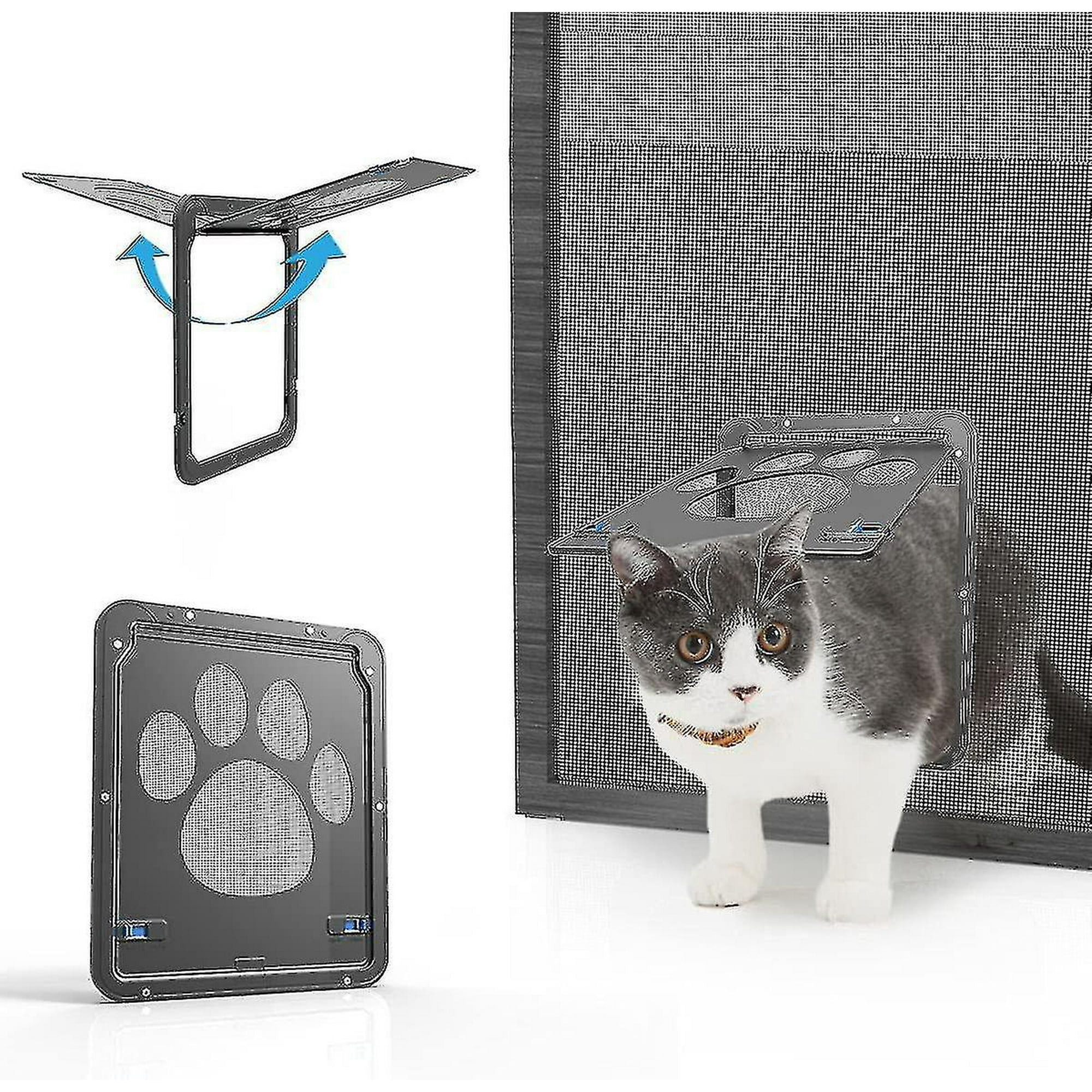 Fly screen door with dog flap hotsell