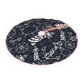 thumbnail image 2 of Balery Anchor and Lighthouse Printed Christmas Tree Skirt , Merry Christmas Party Christmas Tree Decoration,Adjustable Tree Skirt-48", 2 of 8