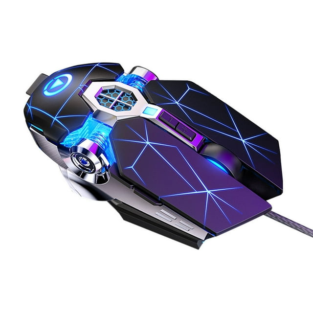 Xingzhi Gaming Mouse Frosted Skid-proof Computer Sensitive Button Backlit Laptop Mice black Sound Ver