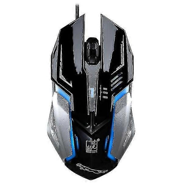 Chasing Leopard K1 USB 1600DPI Three-speed Adjustable LED Backlight Mute Wired Optical Gaming Mouse