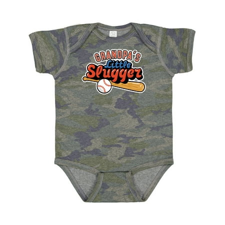 

Inktastic Grandpa s Little Slugger Gift Baby Boy or Baby Girl Bodysuit