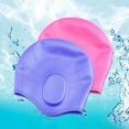 thumbnail image 3 of Gorra De Silicona FASUSE , Baño Impermeable Con Bolsillos Ergonómicos Para Los Oídos Para Mujeres Hombres Y Niños , Talla Única, 3 of 3
