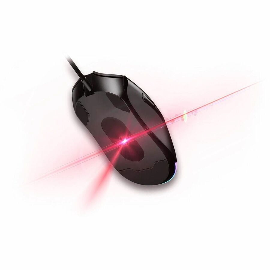 MSI FORGE GM320 Gaming Mouse - Optical - Cable - Black - USB 2.0 - 12800 dpi - 7 Button(s) - Left-handed - 1