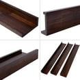 thumbnail image 7 of Walnut Floating Shelves 24 Inch Picture Ledge Shelf for Wall Photo Shelves with Lip for Pictures Nursery Room Bookshelf Wood Wall Shelves Set of 3 for Bedroom Living Room Bathroom Kitchen, 7 of 7