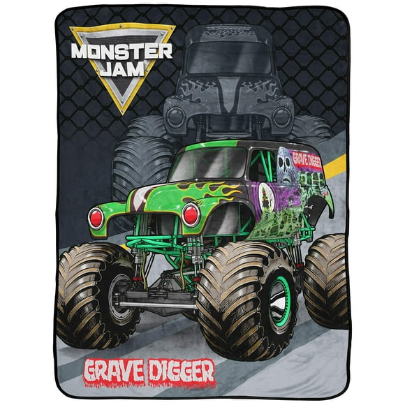 Manta Jay Franco Monster Jam Grave Digger 46 x 60 pulgadas