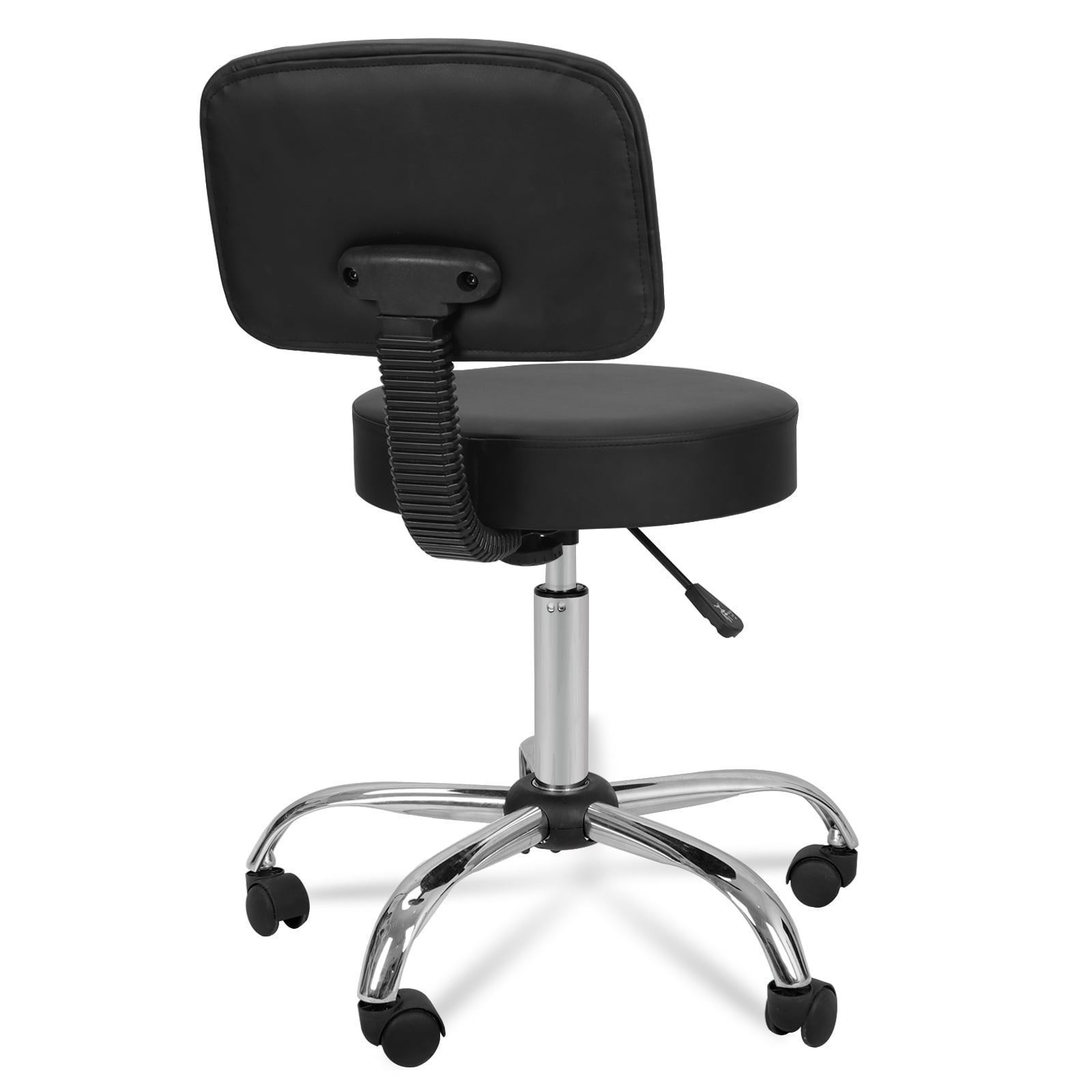 ZENY Rolling Adjustable Swivel Drafting/Medical/Spa Stool Chair with Back for Home,Shop,Tattoo,Spa