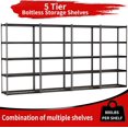 thumbnail image 7 of The Atlas 36" W x 18" D x 72" H Adjustable Garage Storage Shelves Load 4000 lbs, 5 Tier Heavy Duty Shelving Unit, Metal Utility Storage Rack for Warehouse Pantry Basement Kitchen, Black, 7 of 7