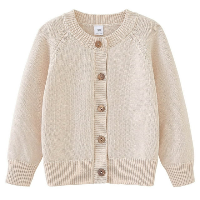 aidice Automne Hiver Bébé Garçon Fille Vêtements Chandail Tricoté à Boutons Manches Longues Confortable Col Rond Manteau