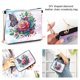 thumbnail image 2 of Pintura Diamantes Flores Mariposa Monedero Monedas 5d Cadena Hecha A Mano, 2 of 7