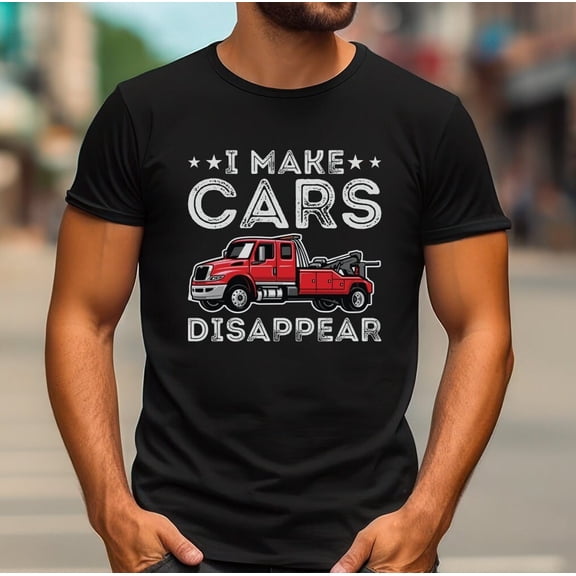 SEIKEMS Tow Truck Driver Shirt Car Pick-Up Truck T-Shirt Car Lover Shirt Car Repair TShirt Car Father's Day Shirt For Car Enthusiast Dad Gift