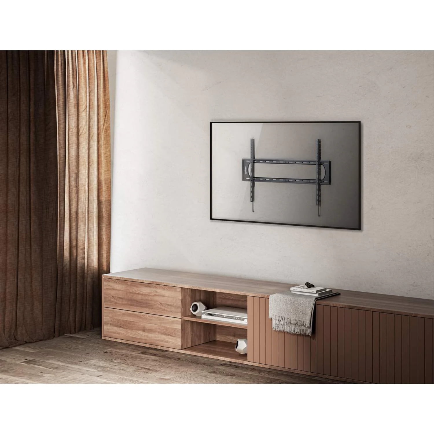 Manhattan Heavy-Duty Low-Profile 120" TV Wall Mount | Ultra Slim | Carries up to 264 lbs. | Reinforced Steel