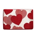 thumbnail image 2 of TIMIFIS Bathroom Rugs Valentine's Day Carpet Three Sizes Faux Wool Entry Door Mat Bathroom Non Slip Mat Love Pattern Valentine's Day Decoration Polyester Carpet, 2 of 6