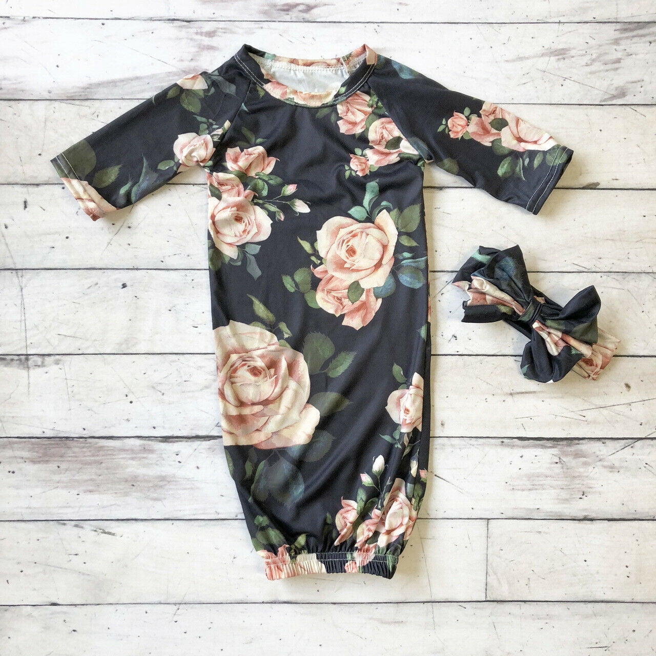 Newborn Infant Baby Cotton Swaddle Blanket Wrap Gown Sleeping Bag Sleepsack 09M