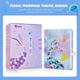 thumbnail image 3 of JYPS Mermaid Diary with Lock and Keys,Tie-Dye Fuzzy Journal with 160 Lined Pages,Fluffy Secret Notebook for Writing and Drawing,Purple, 3 of 7