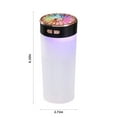 thumbnail image 2 of WQQZJJ Household Car Humidifier, Gas Hydrating Moisturizing Spray, Small Desktop Colorful Lights,Water Mist Humidification USB Petaloid Humidifiers For Home Small Humidifier, 2 of 8