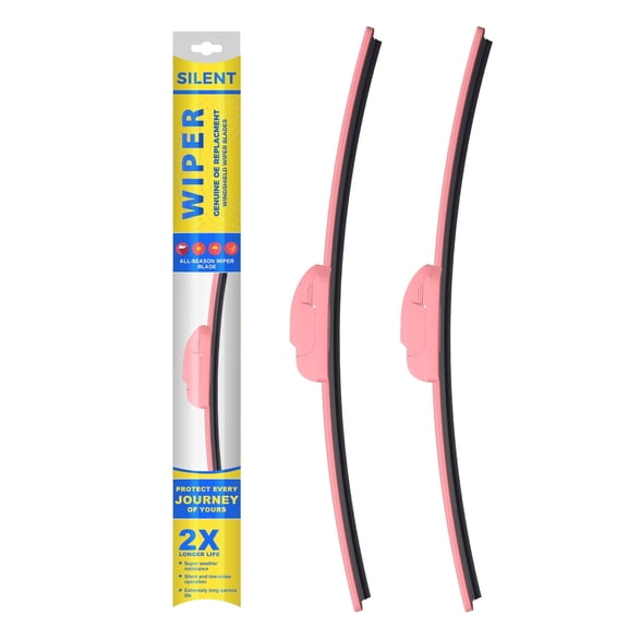 VYAOP Windshield Wipers Replacement for 2007-2017 Jeep Wrangler,2008-2018 Wrangler JK OEM Quality All Season Pink Wiper Blades 15" 15" (2 Pack)