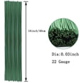 thumbnail image 3 of 200 piezas de alambre de tallo floral, tallo de ramo verde oscuro de calibre 22 de 16 pulgadas para arreglos florales, manualidades de bricolaje, suministros para hacer flores Xemadio WRJM-214, 3 of 7