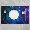 thumbnail image 2 of Galaxy Placemats Set of 4, Outer Space Place Mats 12x18 Inch for Dining Table Decorations, 3D Printed Space Table Mats for Kitchen Decor Space Outer Sky Dinner Indoor 18"x12", 2 of 4