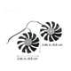 thumbnail image 3 of 1 pare 1 par de gráficos de plástico Fans de enfriamiento Tarjeta de video duradera Fans de reemplazo, 3 of 5
