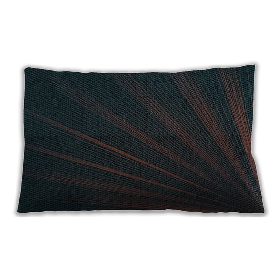 Ahgly Company Outdoor Rectangular Contemporary Lumbar Throw Pillow, 13 inch by 19 inch