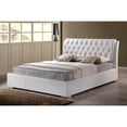 thumbnail image 2 of Baxton Studio Bianca Modern Bed with Tufted Headboard, Multiple sizes, Multiple Colors, 2 of 3