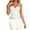 White, variant on Aihuaihua Y2k Lace Mesh Corset Top Women Lace up Strappy Boned Bustier Cami Tank Tops Streetwear Pink L