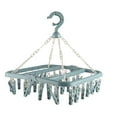 thumbnail image 2 of Underwear Hanger, With 32 Clips Laundry Hanger Laundry Hanger, PP For Socks Baby Clothes Blue, 2 of 8