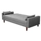 thumbnail image 5 of Sofá Cama Reclinable El Bazar Store Cancún Lino Gris Plata Brazos Separados Respaldo Abatible, 5 of 7
