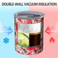 thumbnail image 2 of 12oz Coffee Tumblers Pioneer Flower Stainless Steel Vacuum Insulated Travel Tumbler Coffee Cups Mug with Lid and Straw with Cleaning Brush for Cold & Hot Drinks, 2 of 5